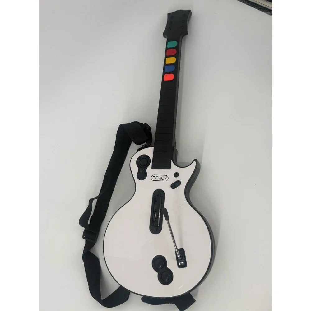 DOYO Wireless Guitar Controller for‎ PS3 Guitar Hero White (No Dongle) Tested